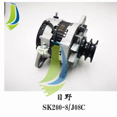 High Qualityl Alterator J08C Engine For SK200-8 Excavator Spare Parts